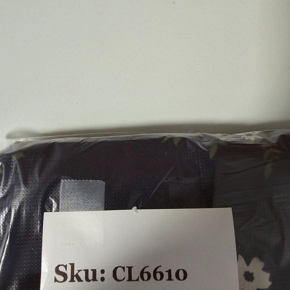 Michael Kors Blouse Womens 3X Blue Floral Zip Front Roll Tab Sleeve Office - Picture 12 of 12